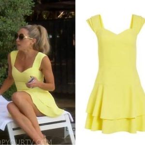 Alice & Olivia bright yellow dress - Braunwyn Windham-Burke - RHOC - Size 6